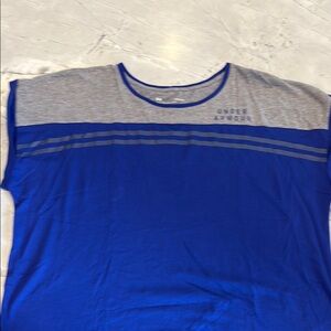 Under Armour Blue and Gray Short Sleeve Tee
